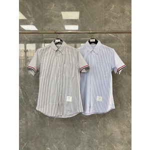 톰브라운 반팔 스트라이프 셔츠 (2color)